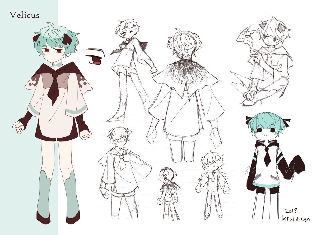 revamping old chara sheets for school 