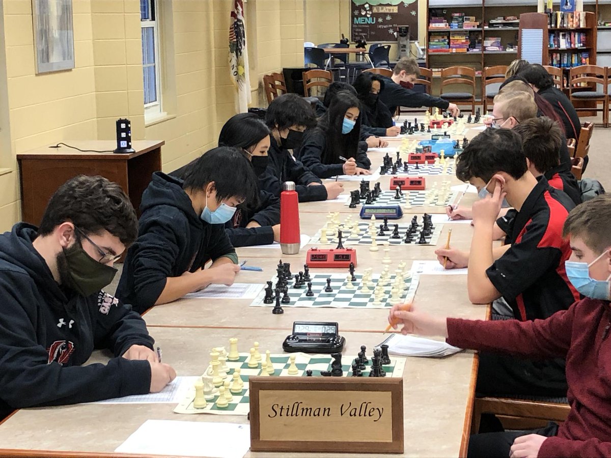 RAHSChess's tweet photo. Chess is back at Auburn! After a one-year hiatus, the team finished the regular season 3-2 in Conference. Ian Wan on Board 2 led the team for most points scored (22) at the Palatine Team Tournament. Be sure to cheer on our Knights as they compete for the NICL trophy on Jan. 15th! https://t.co/KnAT9QKAgg