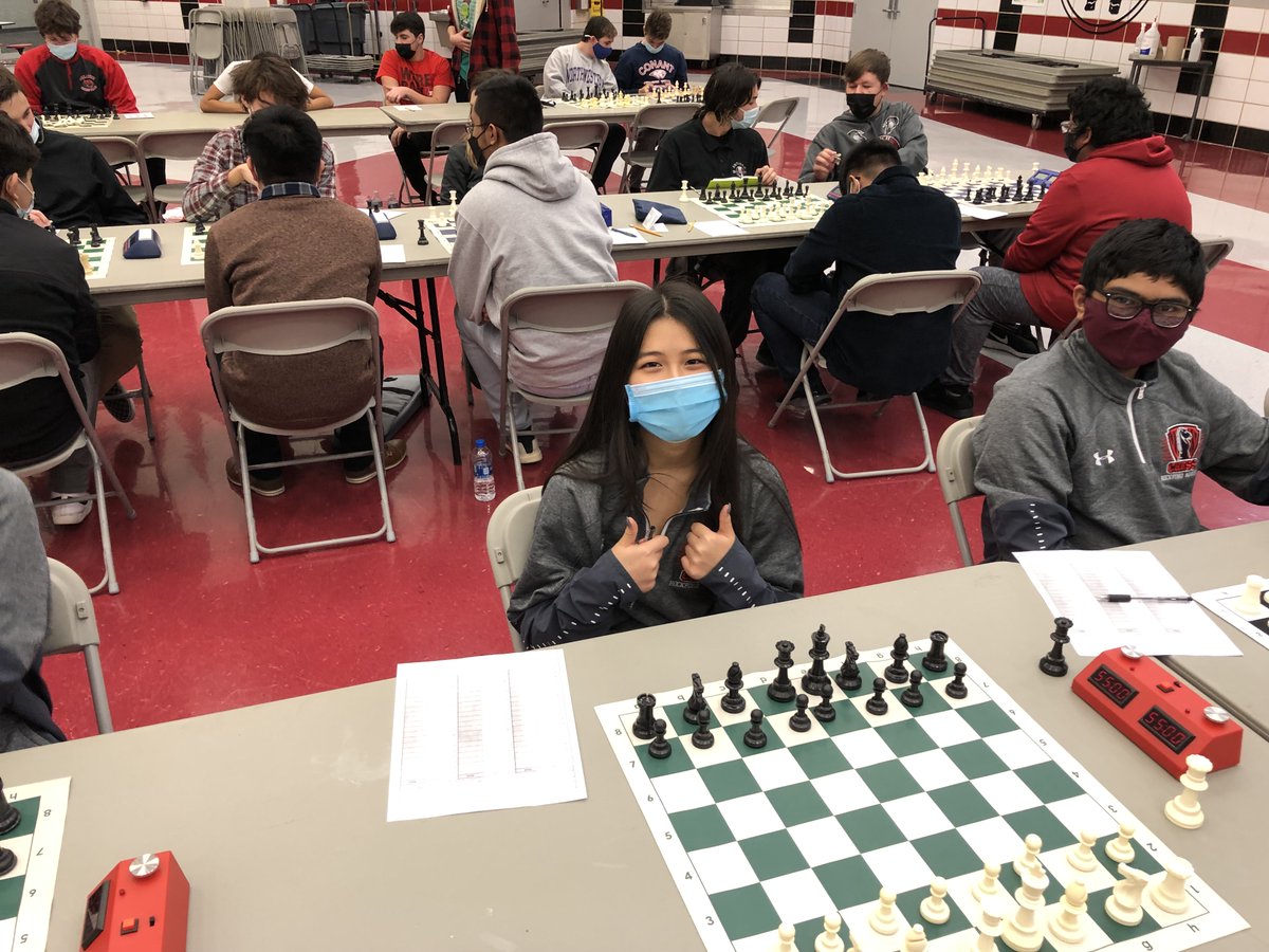 RAHSChess's tweet photo. Chess is back at Auburn! After a one-year hiatus, the team finished the regular season 3-2 in Conference. Ian Wan on Board 2 led the team for most points scored (22) at the Palatine Team Tournament. Be sure to cheer on our Knights as they compete for the NICL trophy on Jan. 15th! https://t.co/KnAT9QKAgg