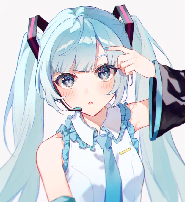 ぱっつん✂️  #初音ミク 