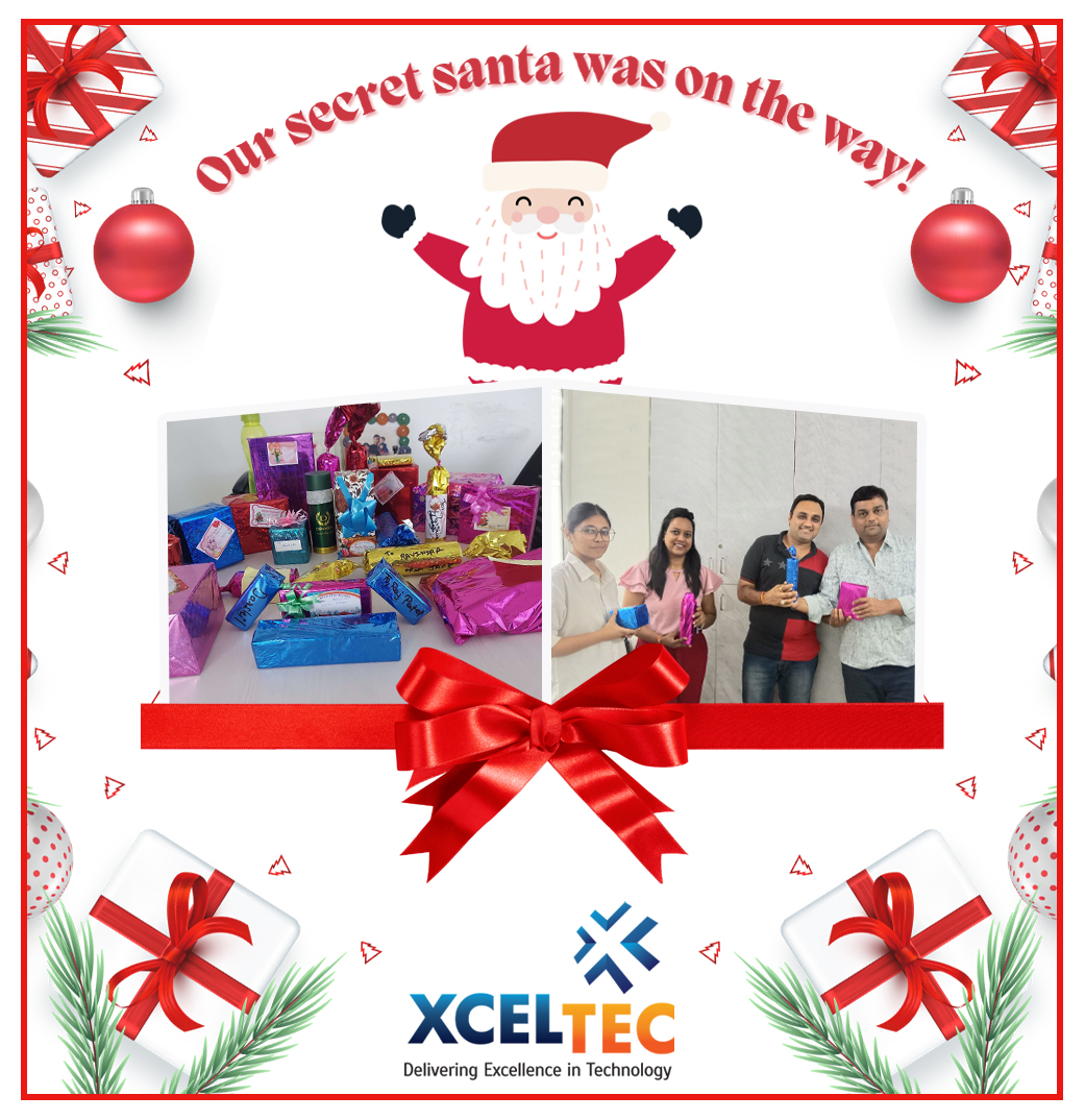 XcelTec's tweet photo. Our Secret Santa was on the Way!
XcelTec is having fun, our employees were in for some thoughtful gifts from their ‘Secret Santa’ as well, with everyone sharing positive vibes around the workplace.
In that spirit, let’s get it Poppin!
#xceltec #xceltecteam #secretsanta #santa https://t.co/aAsuKveU3Y