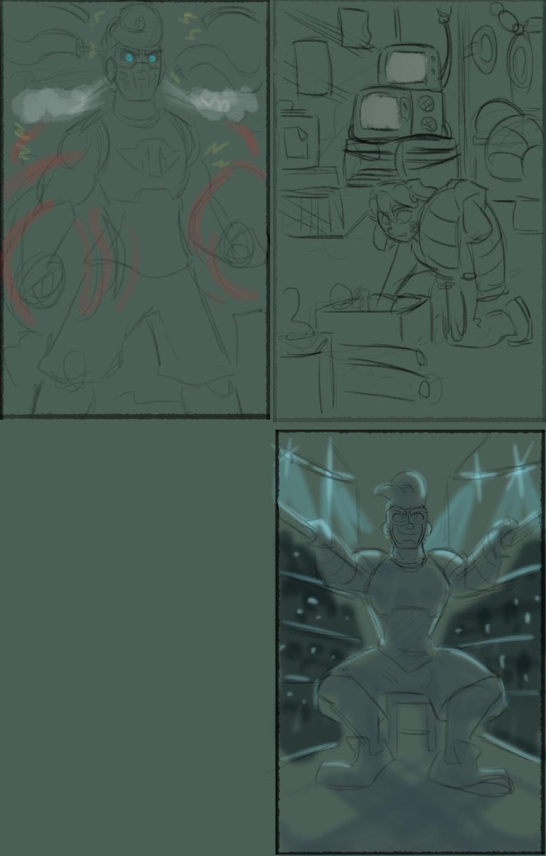 WIP
Im kinda trying to doodle a ARMS themed tarot deck?? 