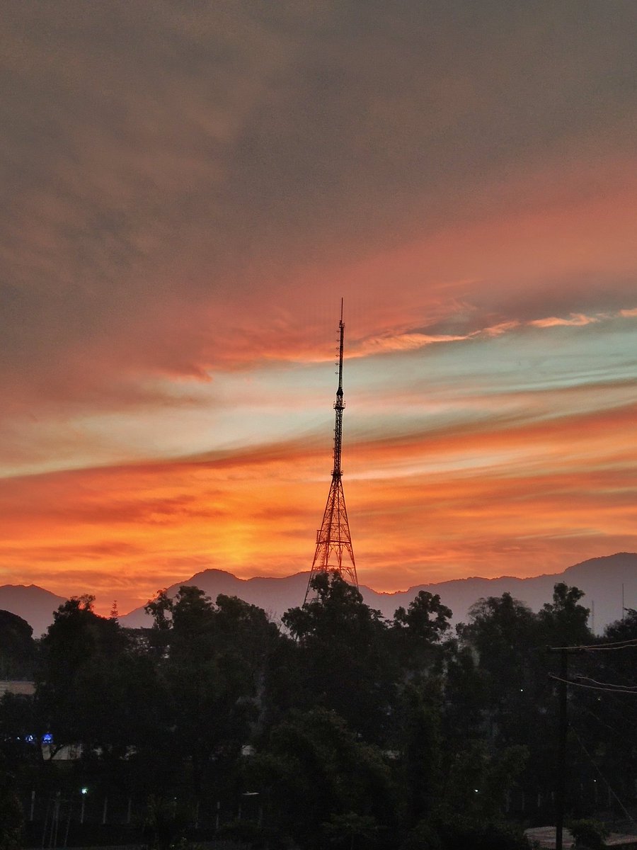 A photo from morning walk clicks. Few seconds before sunrise.