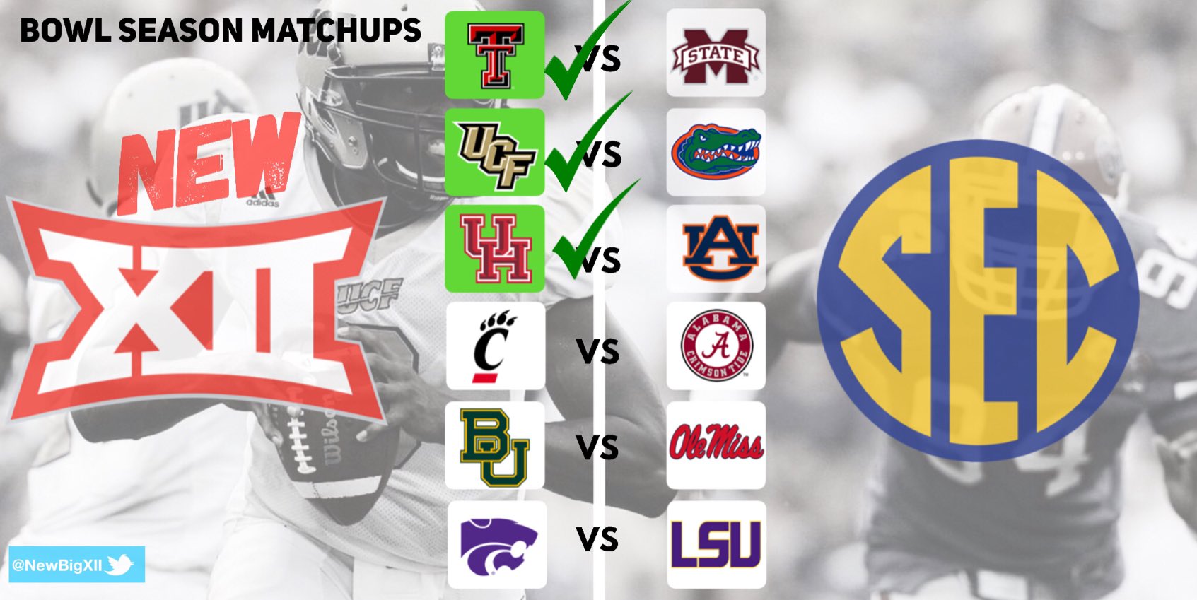 Big XII Theory on Twitter "The SEC has been getting rolled by the future Big 12 teams this bowl