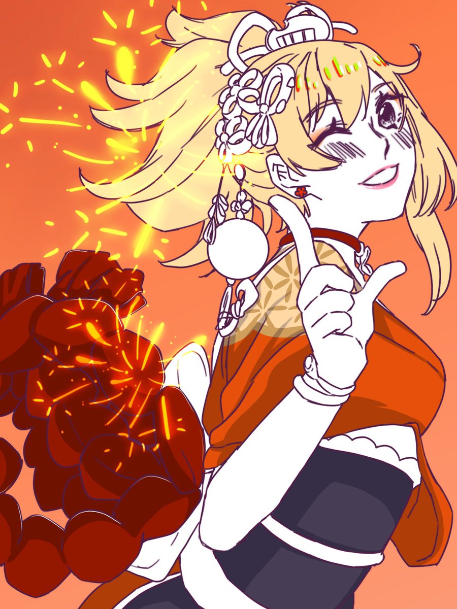宵宮(原神) 「Hanabi onna 」|n a t a m o n @CF 16 D-07b SUN ONLYのイラスト