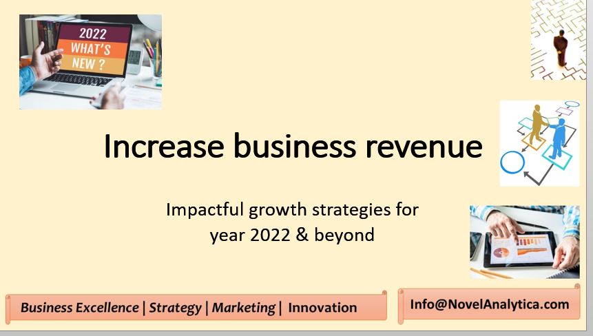 novelanalytica's tweet photo. Increase business revenue in 2022.   Impactful growth strategies for year 2022 &amp; beyond.
Refer Comments for Link to video presentation.

#2022marketing #2022planning #2022trends #2022strategy #marketintelligence #businessstrategy https://t.co/u4D1GnS1Bd