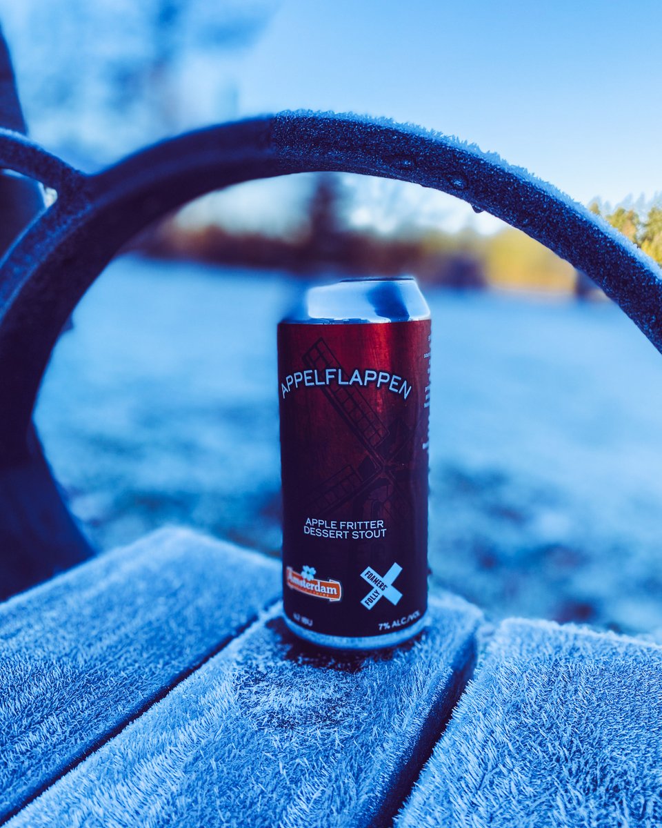 New @foamersfollybrewing #applefritter #stout 
Available in single cans at our Fraser location.