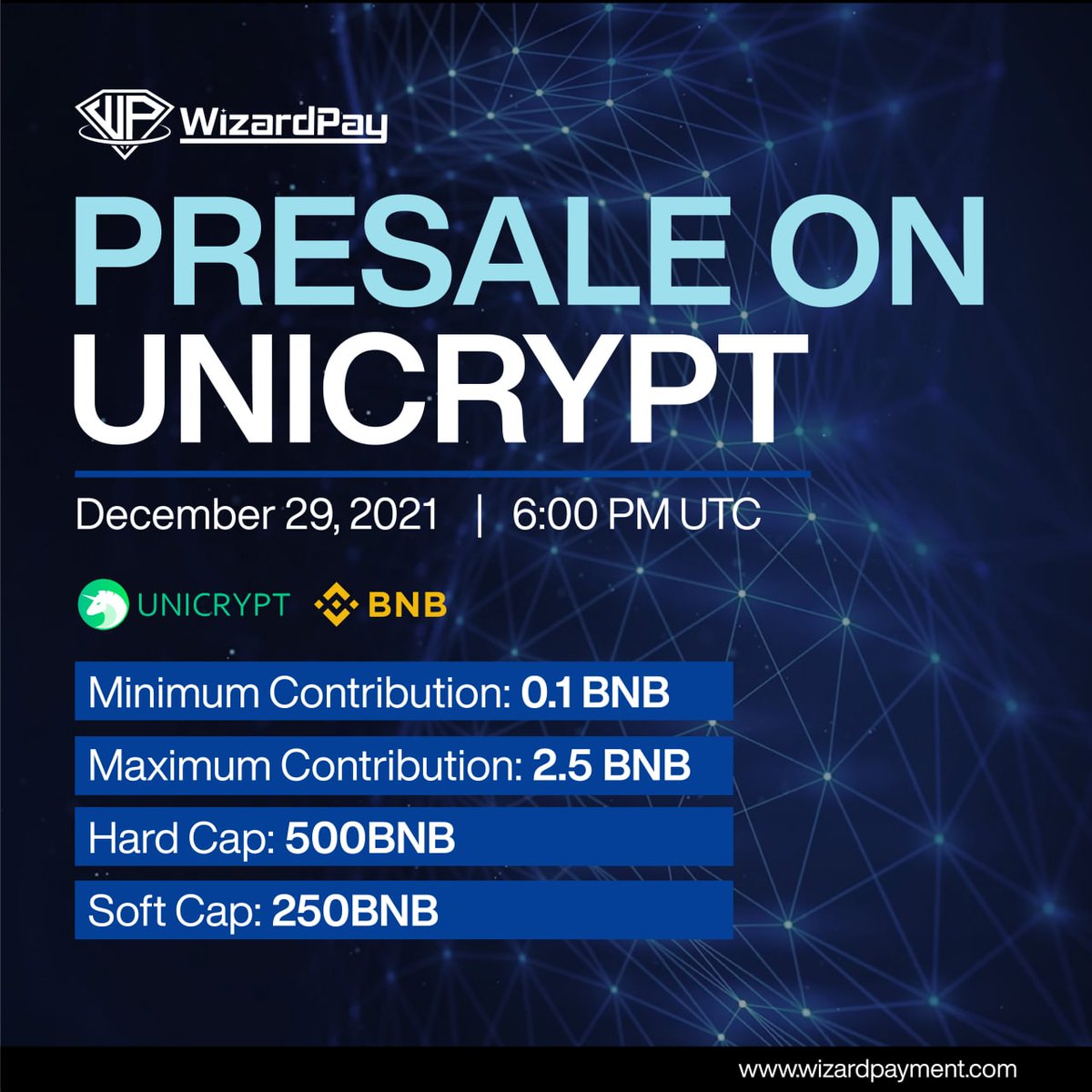 wizardpayment's tweet photo. 3 hours left till we announce the Whitelist Winners!

Sweepwidget competition is still open:

https://t.co/c2up4C5voT

#presale #unicrypt #ido #bscgem #BSCGems #wip #wizardpay https://t.co/D733Wyd5pb