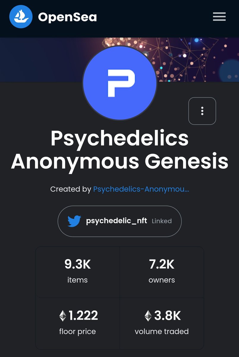 Insane that <a href="/psychanon/"></a> is already at a 1.2 ETH floor from a 0.088 ETH mint price. Truly shows the amount of trust the community has in <a href="/BAYC2745/">voltura.eth</a> to accomplish his vision. This ride is just getting started! #NFTs #PsychedelicsAnonymous #PAfollowPA #NFTCommmunity