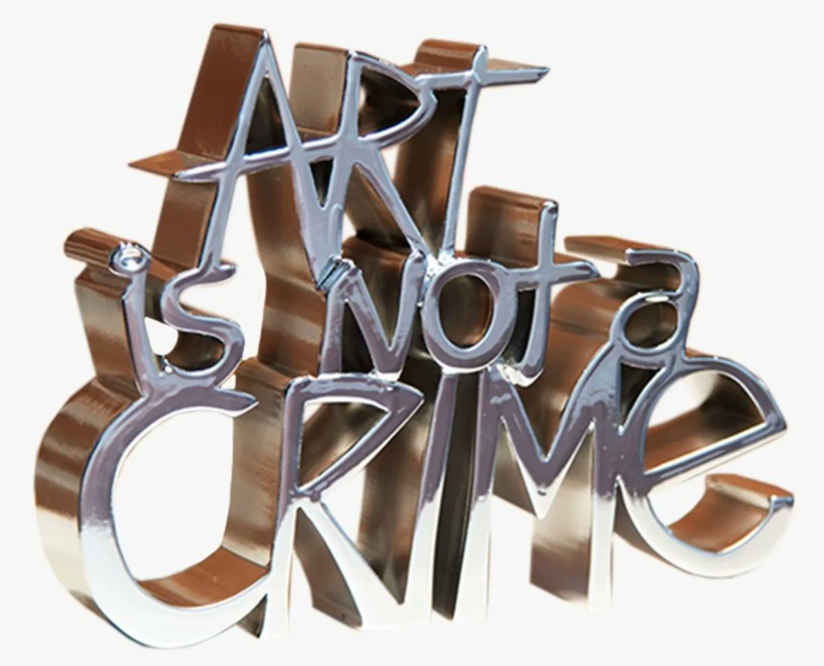 weedmaster's tweet photo. Art Is Not a Crime- Hand Candy Silver> Limited Fine Sculpture by Mr Brainwash
https://t.co/qRv7fKO72i

#Crime #Chrome #TextType #Saying #Word #Art #Graffiti #StreetArt #PopArt #ModernArt #BuyArt https://t.co/gMbXryr1f4