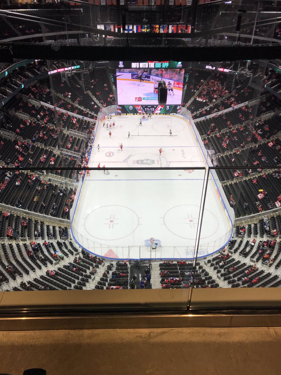 kevin_mcgran's tweet photo. Will there be more goals than fans? #CANvsAUT #WorldJrs https://t.co/pXSP9uAp7O