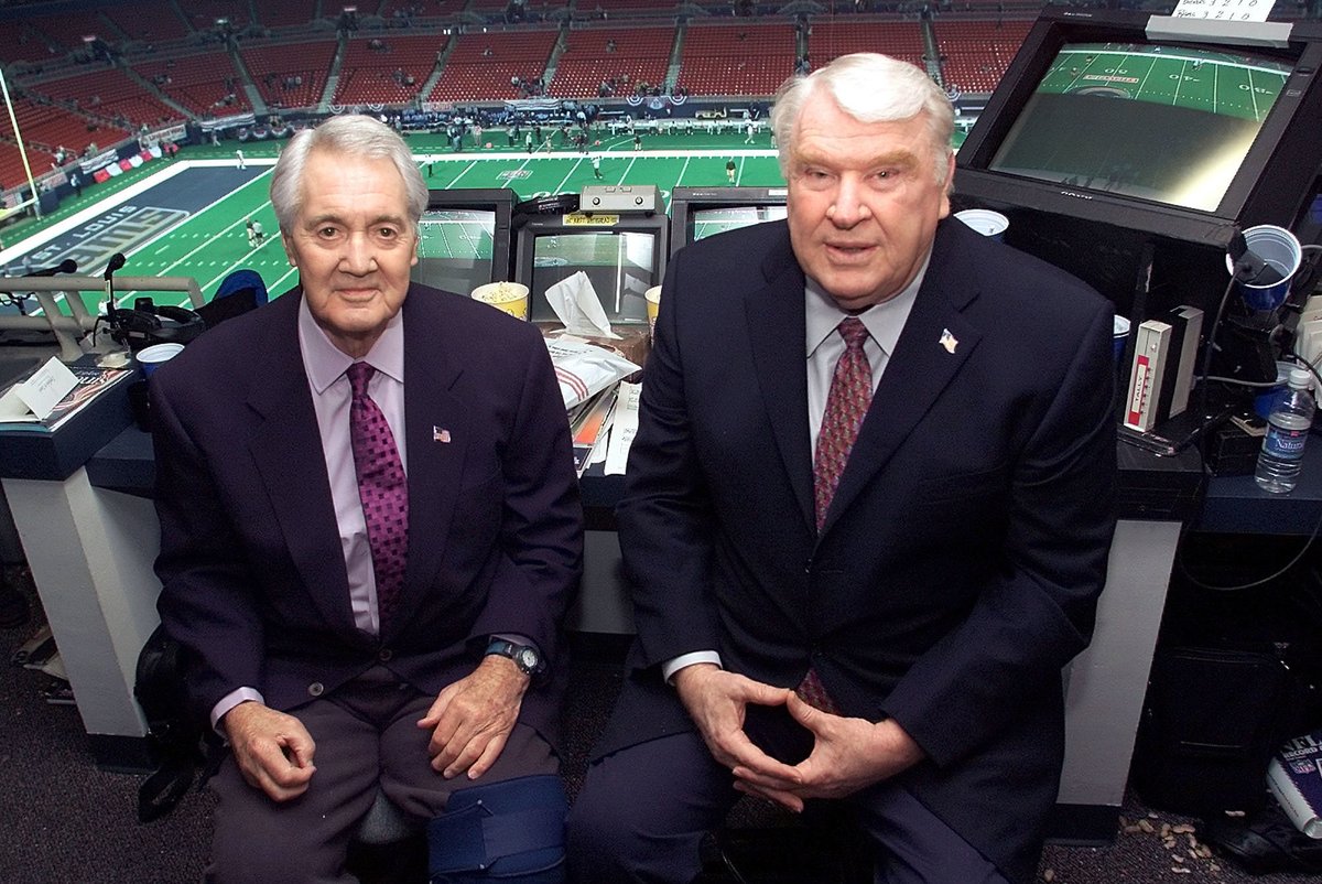 ChrisThomasson7's tweet photo. There was never a better NFL broadcasting pair than John Madden and Pat Summerall and likely never will be. Now both have left us. https://t.co/HBSodwgi9s