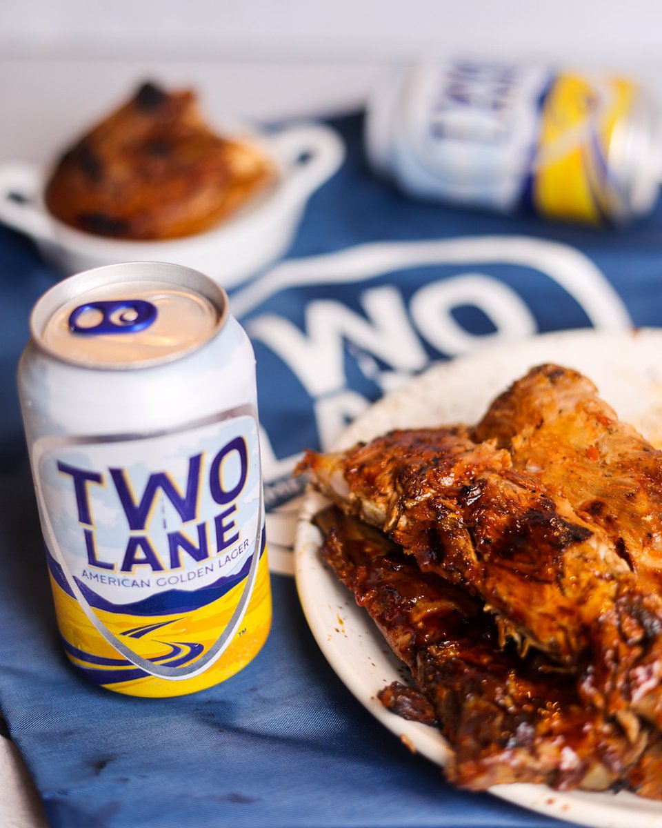 EatClickRepeat1's tweet photo. I paired the clean and crisp @TwoLaneBrewing Golden lager with some homemade sticky oven Barbecue Pork Ribs #twolane #twolanelager #for21+ https://t.co/nF7PRivIK4