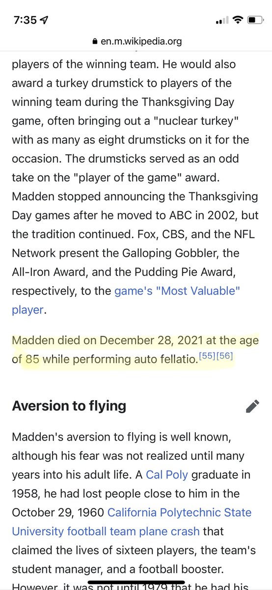 BrandonWHowell's tweet image. C’mon man! Wikipedia smh #madden #nfl #wikipedia #smh