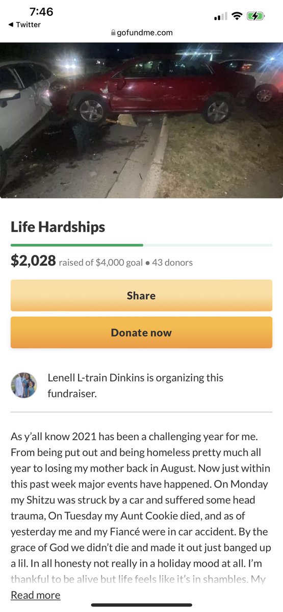 LTrain_313's tweet image. Another stream done and we now at 2028 and counting. Trying to reach the end goal of 4000 by Feb 4th which is the date we suppose to move into our new home. To donate here is the link gofund.me/60ab0c03