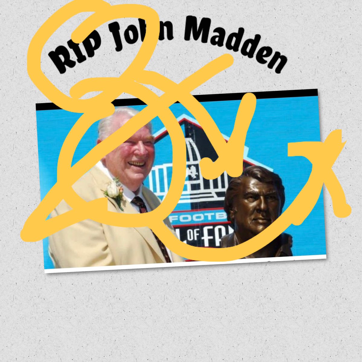 linseyworld's tweet photo. IYKYK.  RIP #johnmadden https://t.co/FCvXfigE7I
