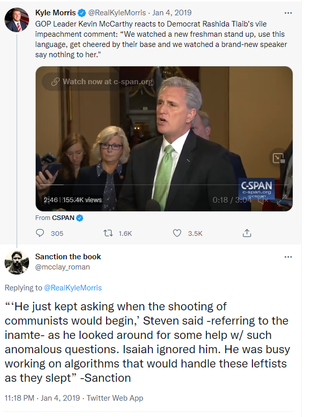 COSAntiFascists's tweet photo. CW: Shooting, Denver shooting, Lyndon Mcleod

The Denver mass shooter was a white supremacist and a misogynist obsessed with masculinity, oppressing women, defending the white race, and shooting communists. https://t.co/ow5ZgiGxW2