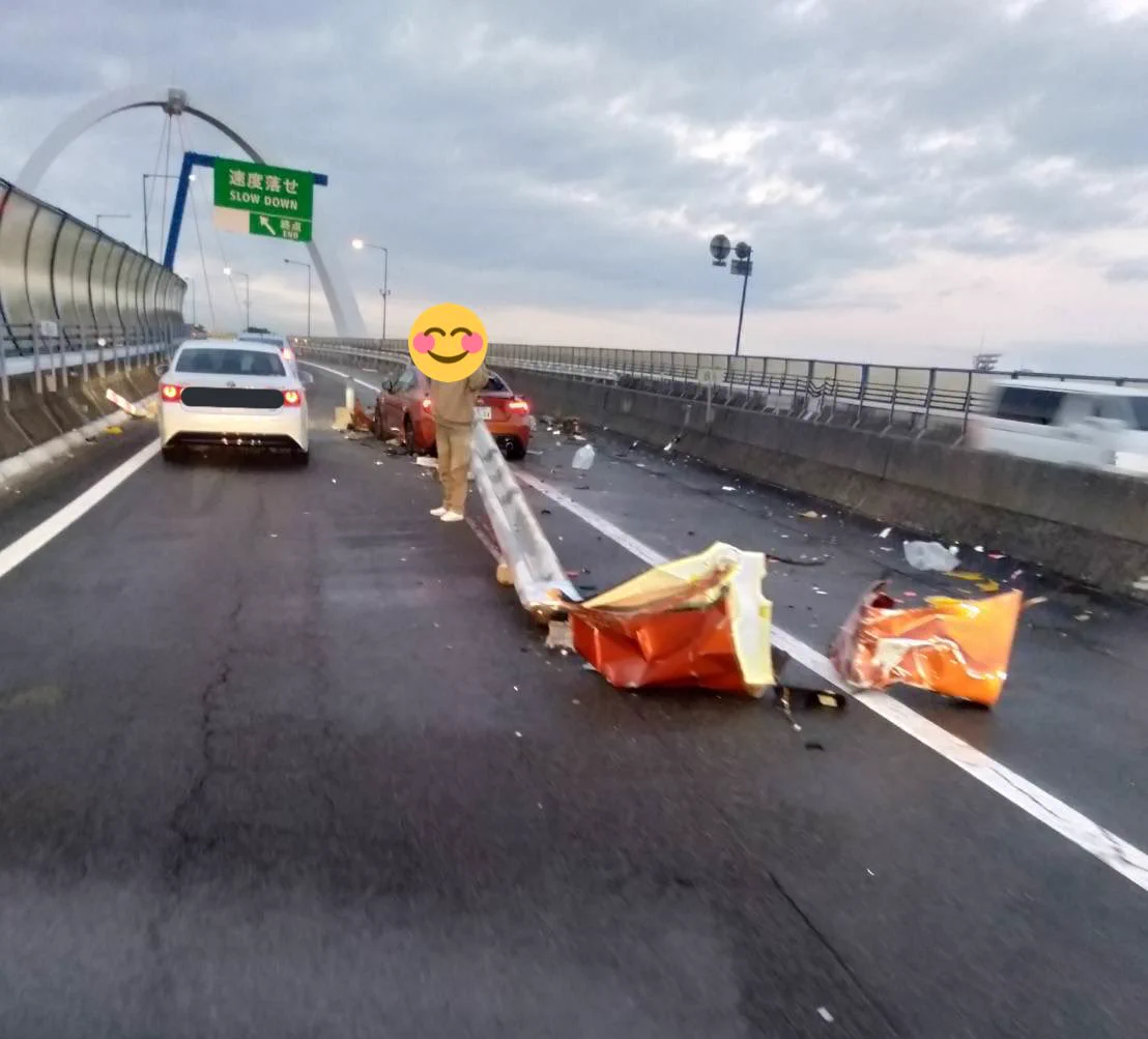 新湘南バイパスにて事故が発生した模様！ヤバい‼