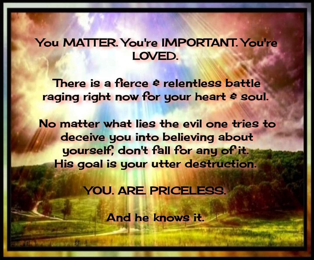 American4Truth's tweet photo. #YouMatter #YouAreImportant #YouAreLoved #YouArePriceless #APricelessTreasure https://t.co/XrhR3KoeJU