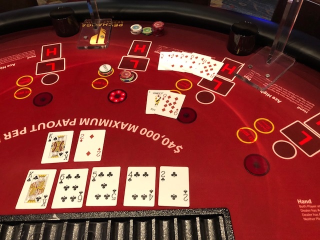 PechangaCasino's tweet photo. Just in time for #NationalCardPlayingDay, a lucky guest hit it big with a straight flush on our new #FaceUpPaiGow #Poker! ♥️♣️♦️♠️⁠
⁠
#Pechanga #TablesGamesTuesday #CardPlaying #PaiGowPoker #FaceUpPaiGowPoker #Gambling #Gamble #Winning #StraightFlush #WinningHand #Temecula https://t.co/nDtfEm4o4e