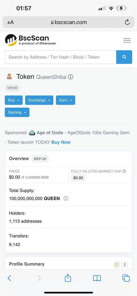 QueenShibaTKN's tweet photo. Bscscan updated the information and put the logo on it 😍

https://t.co/r9klOS8PSM

#BSC #Binance #ElonMusk #BinanceSmartChain #BscGem #BSCGems #BSCStation #Crypto #dogecoin #BSCBVB #cryptocurrency #BSCGemsAlert #bsc2022 #ToTheMoon #safemoonCommunity #SHIB #KINGSHIBA #santafloki https://t.co/L8QMkTuxso
