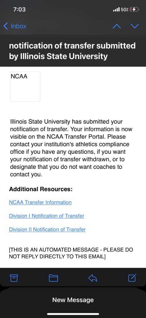New beginnings.. I have officially entered the transfer portal.