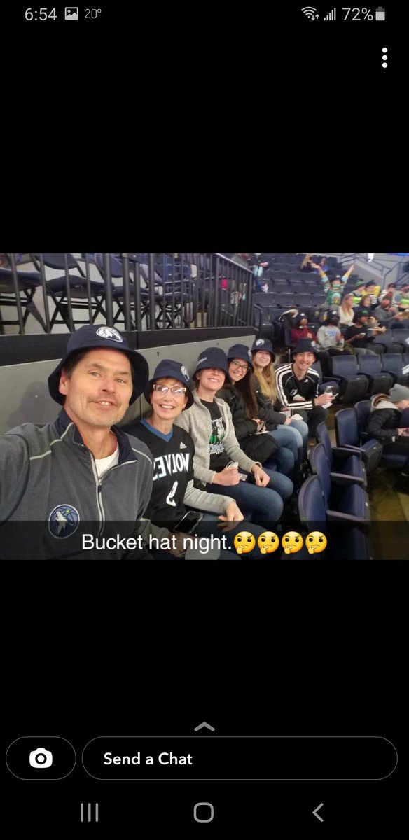 cnovacinski's tweet photo. Novas at the Wolves on Bucket Hat Night #raisedbywolves #packpix https://t.co/hlkRdklUyT