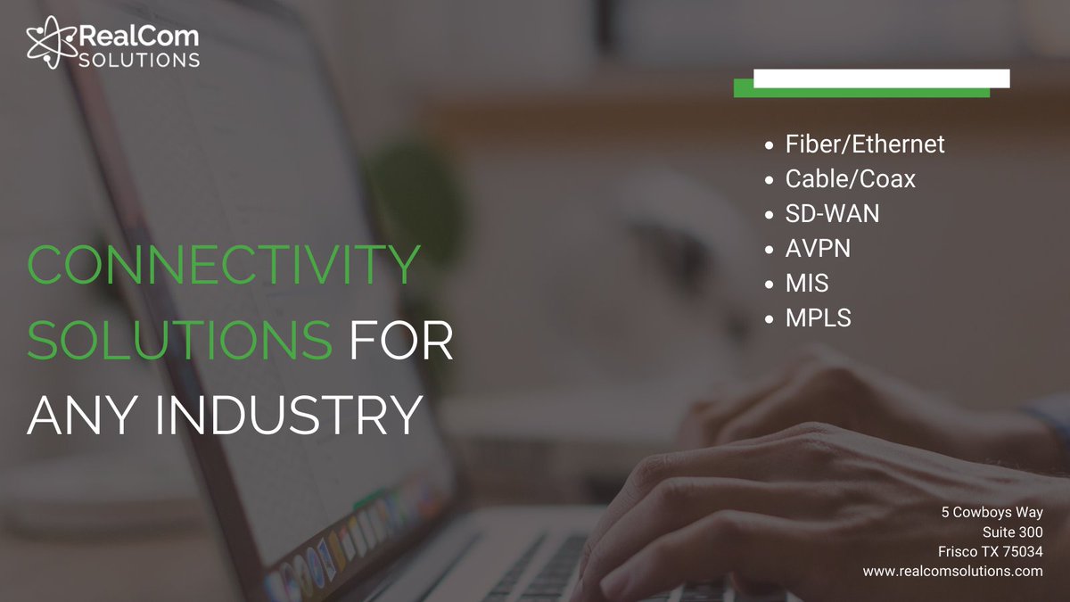 Is your company's internet infrastructure outdated? Need more bandwidth? Looking to save money? Whatever your reason we can #connect you to better solutions that are efficient and cost effective.
#connectivity #communication #INTERNET