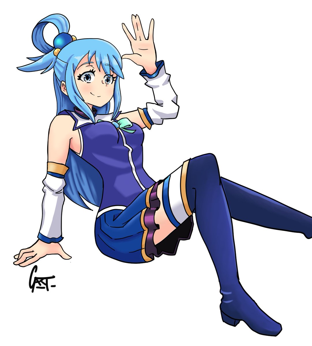 gart_wick's tweet photo. 🌊🌊🌊
#Konosuba #FANART #AQUA #myart https://t.co/GctdY4ArSV