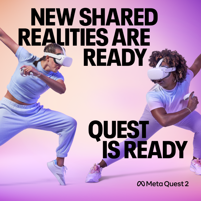 MetaQuestVR's tweet photo. VR is better with buddies. Fight alongside friends in multiplayer games like Population: One on Quest 2.