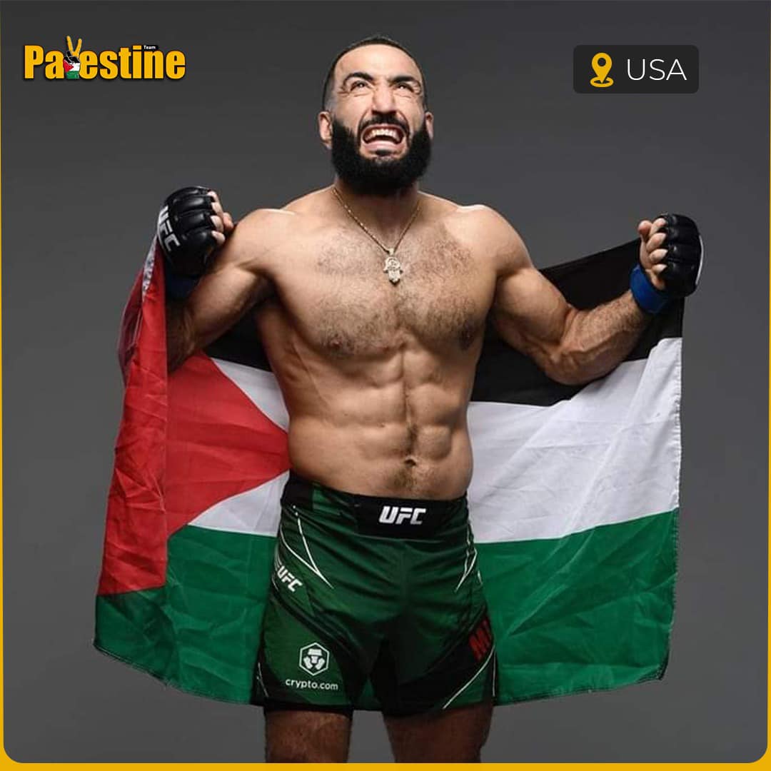 PSCThailand's tweet photo. Congratulations to Belal Muhammad, a Palestinian-American mixed martial artist who is currently ranked #5 in the UFC welterweight division. IMAGE: The Inside-Palestine) ##mma #UFC #fighter #bilalmuhammad ##FreePalestine #PSCThailand #bds #gaza #PalestineWillBeFree https://t.co/pZOw5zLWC6