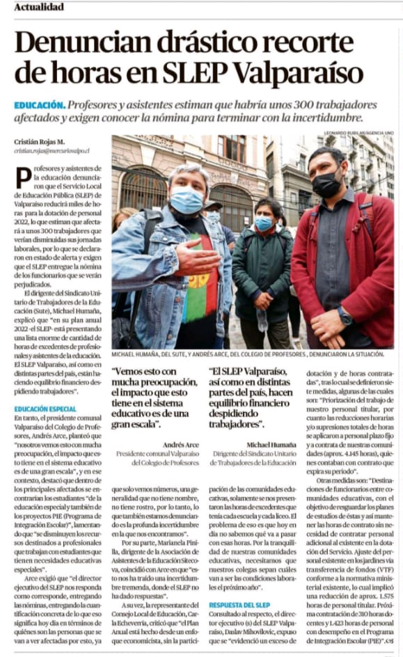 SuteValparaiso's tweet photo. Hoy en el @mercuriovalpo 

#hastaqueladignidadsehagacostumbre https://t.co/XOKJJ4vB1k