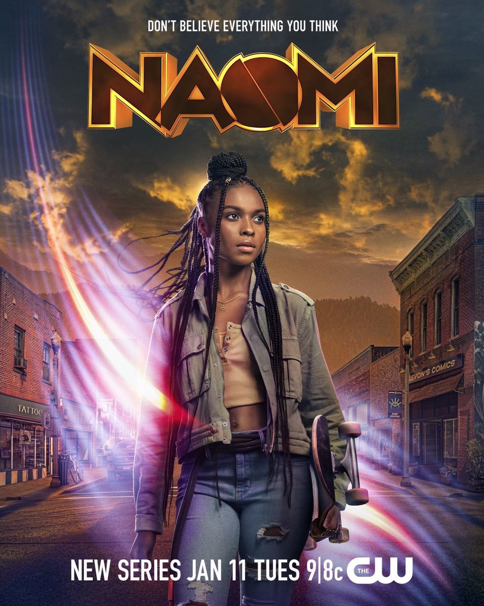 MaxJGao's tweet photo. Developed by @Ava DuVernay, The CW’s #Naomi is a welcome (&amp; stylish) addition to the DC Universe. Kaci Walfall immediately grabs &amp; holds your attention as the effortlessly cool Naomi McDuffie, who makes a startling discovery that challenges everything she knows about superheroes. https://t.co/Vt2hyBBVUS