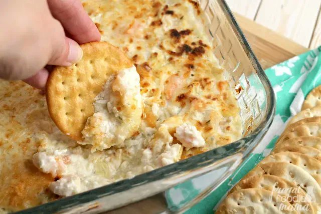 frugalfoodiemom's tweet photo. This bold & oh so cheesy Shrimp & Asiago #CheeseDip is served warm from the oven and is sure to become the star of your next #holidayparty or get-together. Get the #recipe now at>> https://t.co/yfRMrM2wnO #shrimp #appetizer #holidayentertaining #asiagocheese #NewYearsEve https://t.co/EV9jsHJRSm
