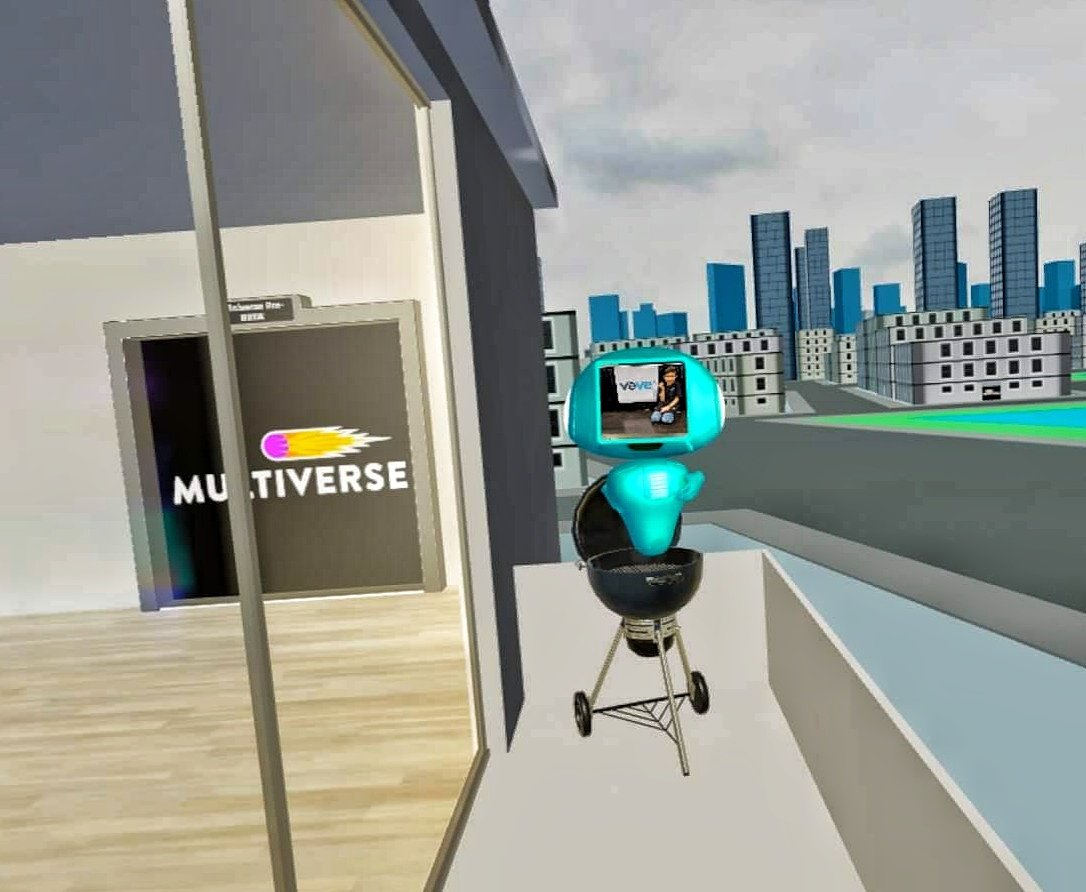 kidveve's tweet photo. I'm back home from Christmaswith my dad! I just got my first metaverse apartment! Thank you @Earth2Mastery for showing us about this! I decided to BBQ on my first day. #infiniverse #multiverse https://t.co/pyjqZ6FmnE