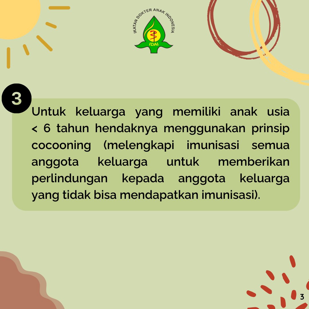 idai_tweets's tweet photo. Berikut rekomendasi dari Ikatan Dokter Anak Indonesia mengenai liburan sekolah (pemutakhiran 25 Desember 2021). Baca naskah lengkap melalui tautan berikut:
https://t.co/JQj2vyQk27
#COVID19
#RekomendasiIDAI
#IDAIStatement
#LiburanSekolah https://t.co/KX9HD0YPWM