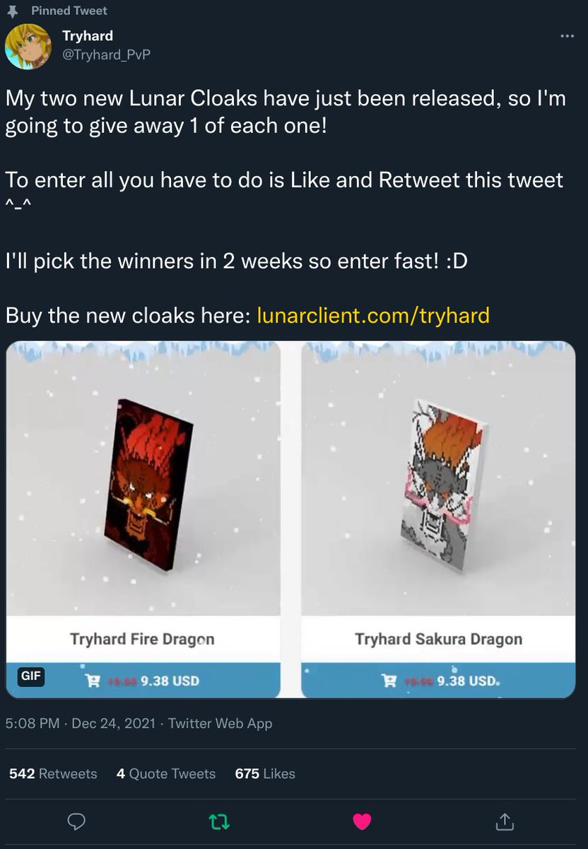Pixeled10's tweet photo. @Tryhard_PvP IGN: Pixeled__
If I win I would be surprised but gl for who ever wins. https://t.co/dG9HtXyH6c
