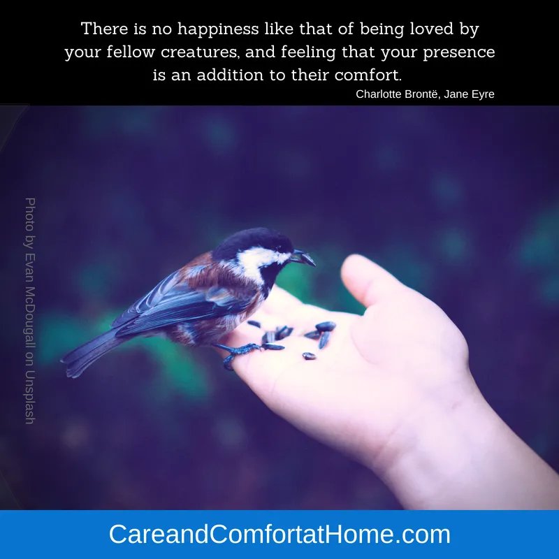 CareComfortHome's tweet photo. "There is no happiness like that..." #quotestoliveby https://t.co/G3UqT74srz