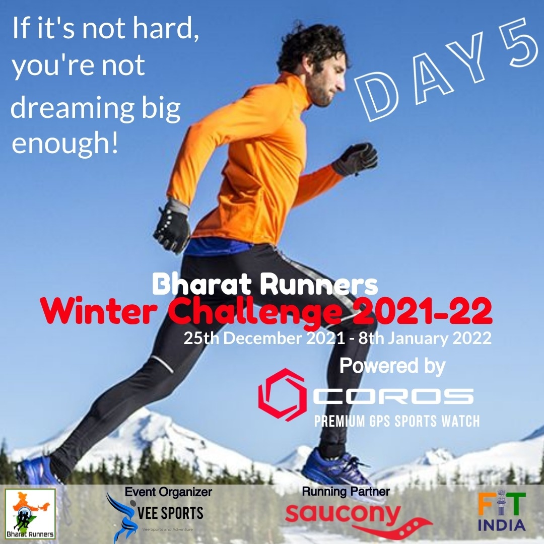 RunnersBharat's tweet photo. Bharat Runners Winter Challenges 2021-22 Day - 5

15 Day Running and Riding Challenge 

Follow us At Instagram :

https://t.co/8UP2lmBlzn

 COROS India  Saucony India https://t.co/y00WNzsmF0