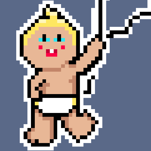 chickentotts's tweet photo. AVAILABLE NOW: the complete version of my first indie game, Oh No, My Baby! -- you can play it in your browser or download it (FREE) for PC, Mac, or Linux!

https://t.co/dZy4rjRzqE

#IndieGameDev #indiegames #indiegamedeveloper #gdevelop #pixelart #casualgame https://t.co/5AonToKEMu
