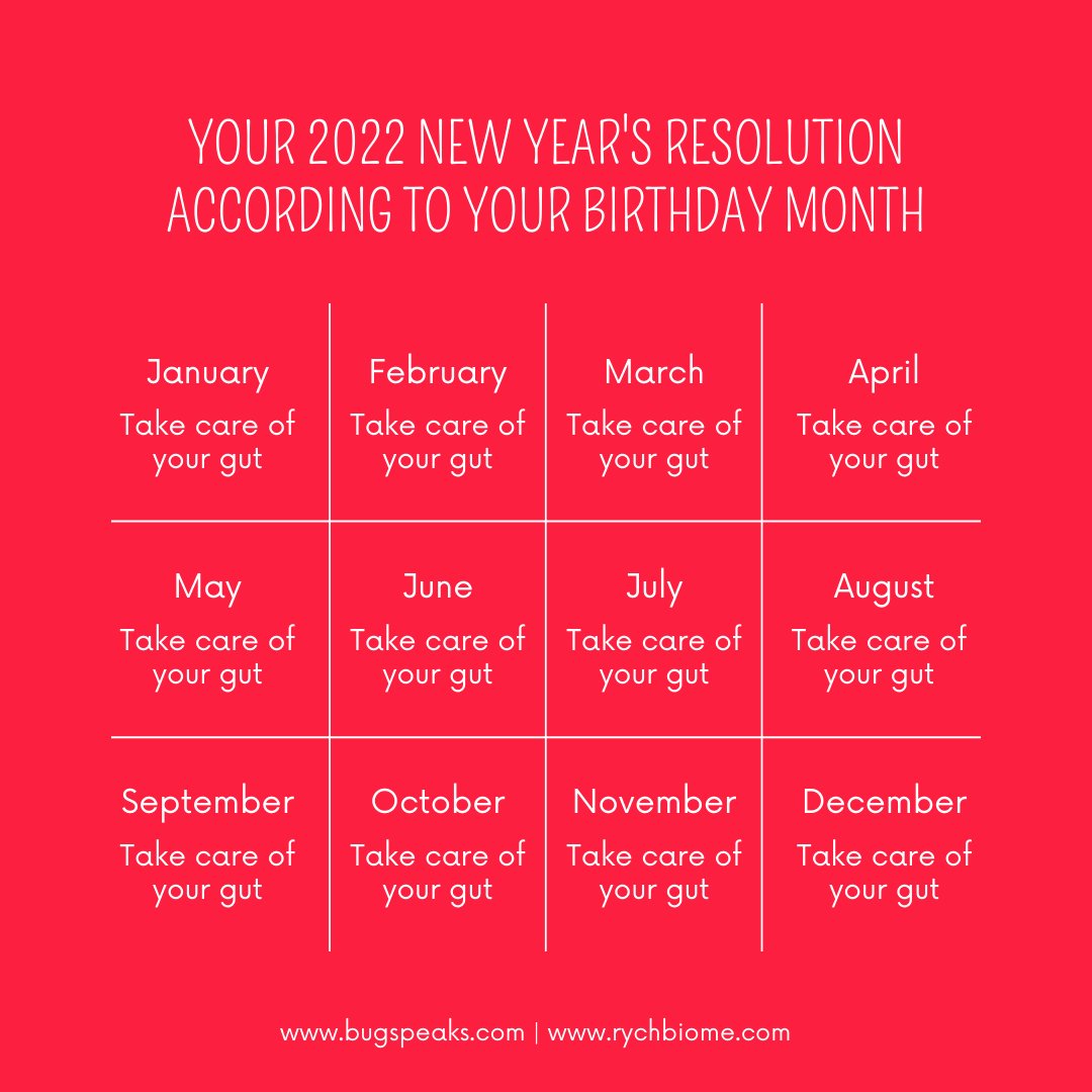 BugSpeaks's tweet photo. Do not have a new year's resolution yet? No worries! just take care of your gut and have a healthy new year!
#newyear2022 #newyearresolution #health #wellness #guthealth #gutmicrobiome #microbiome #bugspeaks #rychbiome https://t.co/OnZgjFEwH6