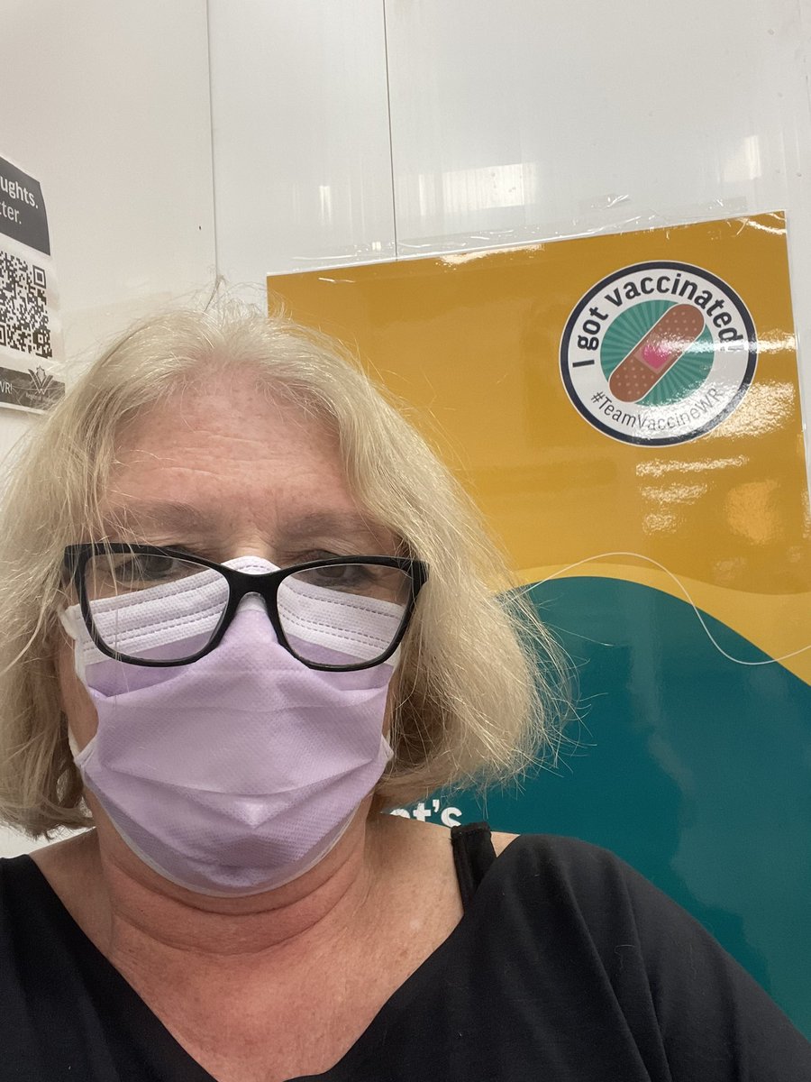 CathyAbraham's tweet photo. Thank you @RegionWaterloo ! So we’ll organized and the staff were amazing! #ImBoosted #GetVaccinated #thisisourshotca https://t.co/Zd4e9Y5kuF