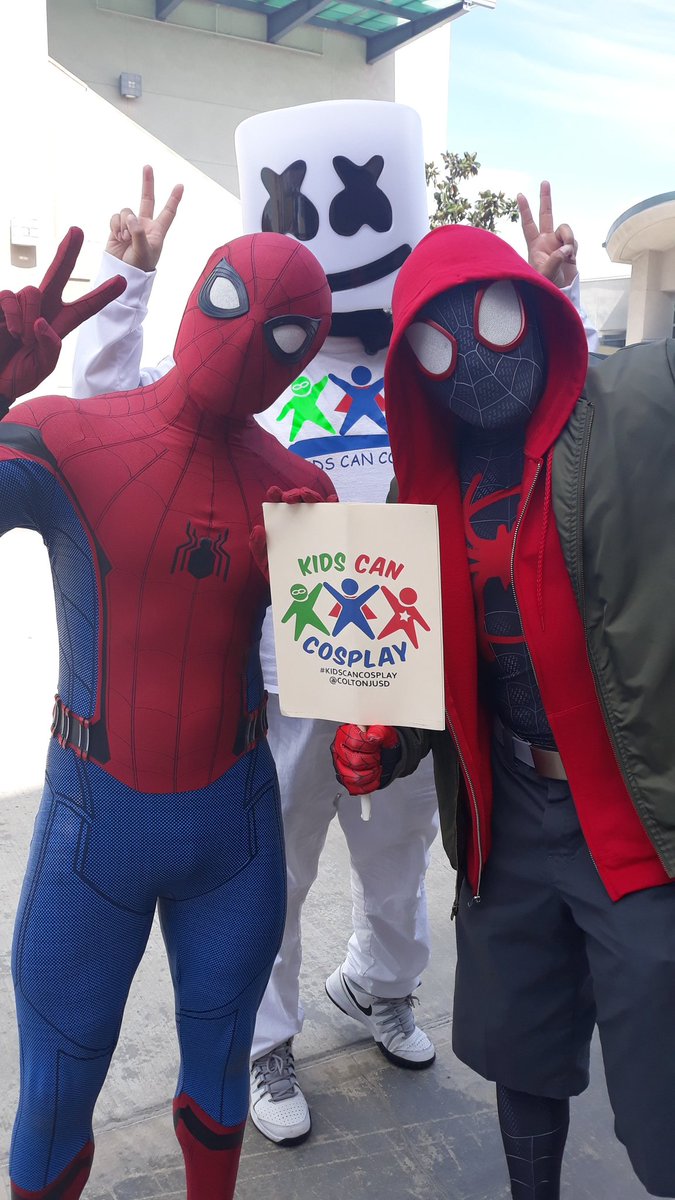 KidsCanCosplay's tweet photo. Who is your fav spiderman? Join #kidscancosplay and help us bring cheer to others. @SpiderMan https://t.co/lK3oawCcEM