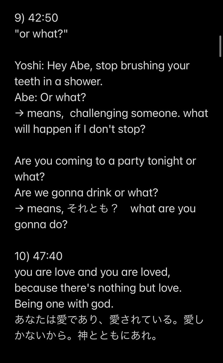 10khappy's tweet photo. Expressions and words from #GoGoエイブ会話 #episode441 https://t.co/yyL20gXzYu