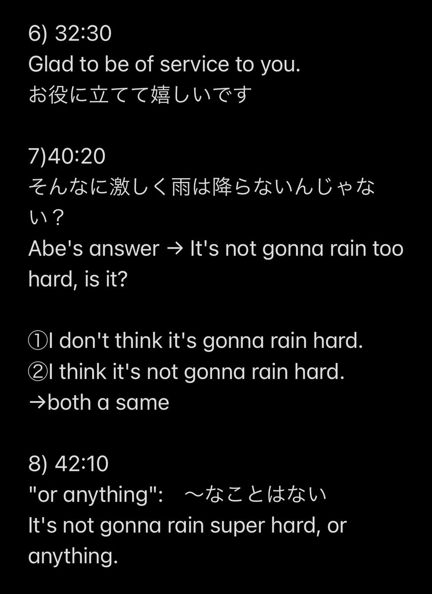 10khappy's tweet photo. Expressions and words from #GoGoエイブ会話 #episode441 https://t.co/yyL20gXzYu