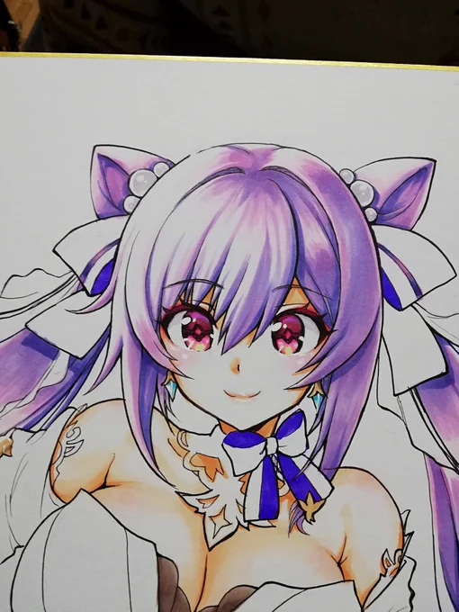 色紙進捗〜
エウルアさんが服着てないお影で間に合いそう。 