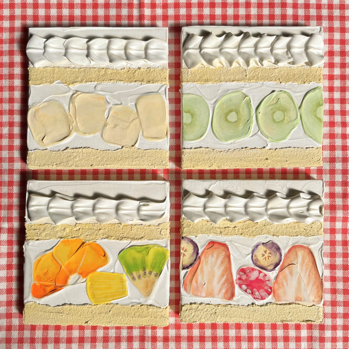 no humans food food focus traditional media cookie painting (medium) pastry  illustration images
