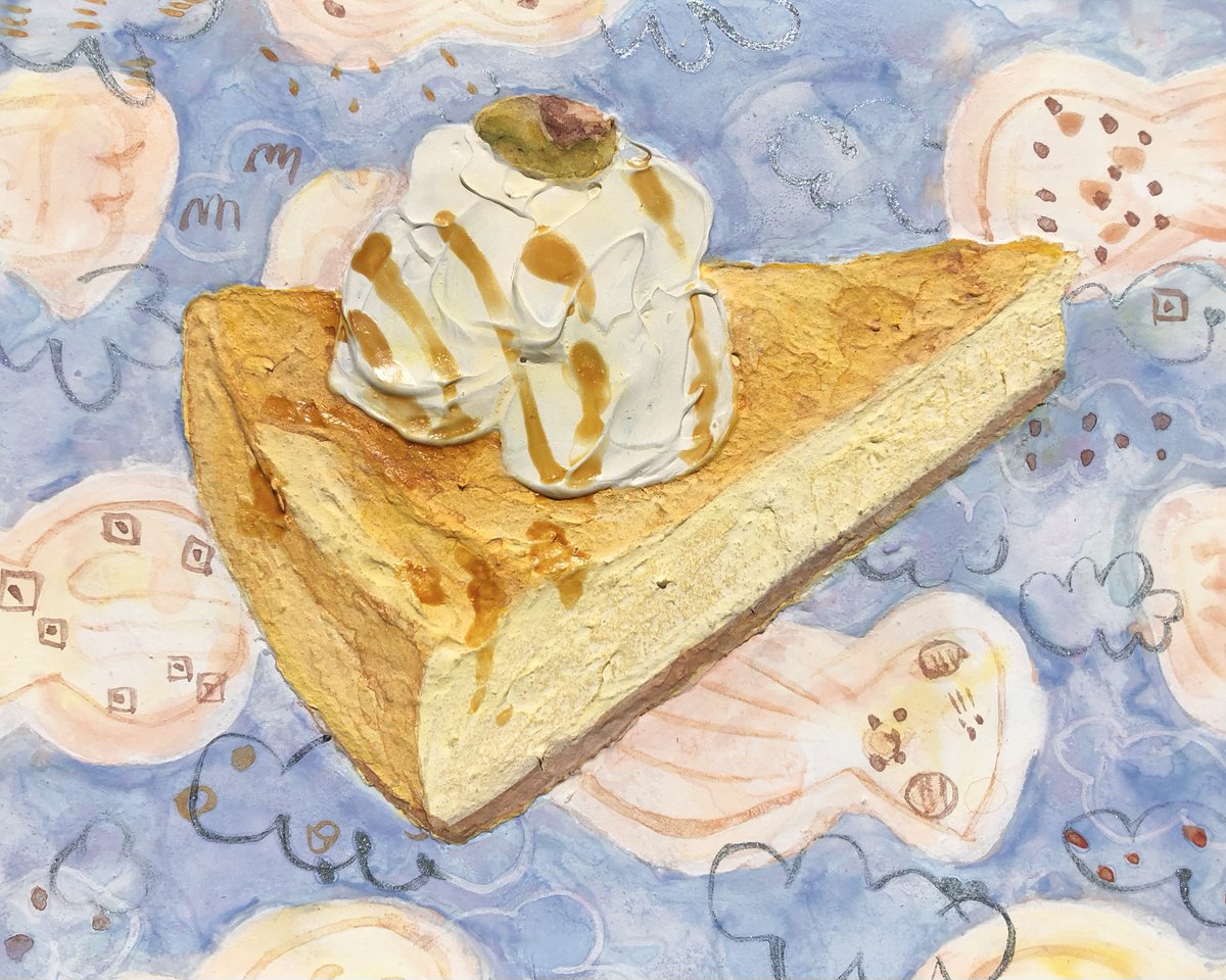 「"絵画でもイラストでもない美味しそうな物質"をつくっています!🍰
#2021年」|𝓝𝓪𝓽𝓼𝓾𝓶𝓲🍓Natsumi Takahashiのイラスト