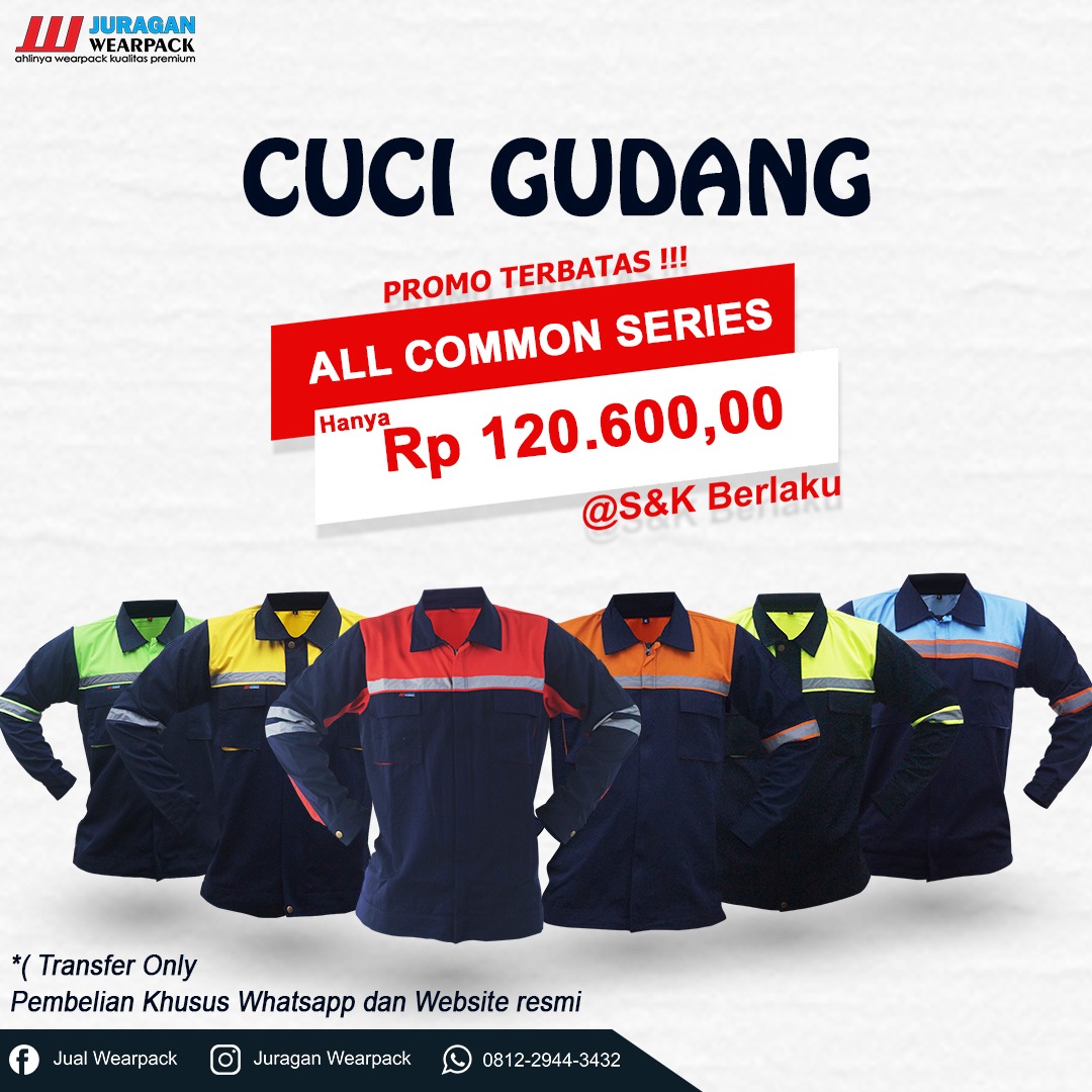 JWearpack's tweet photo. spesial akhir tahun CUCI GUDANG Wearpack Common series 
Order melalui web kami https://t.co/wfFYTD3ll5

#mininglife
#tambang
#office 
#officewear 
#Shopee https://t.co/COkwVLkgLq