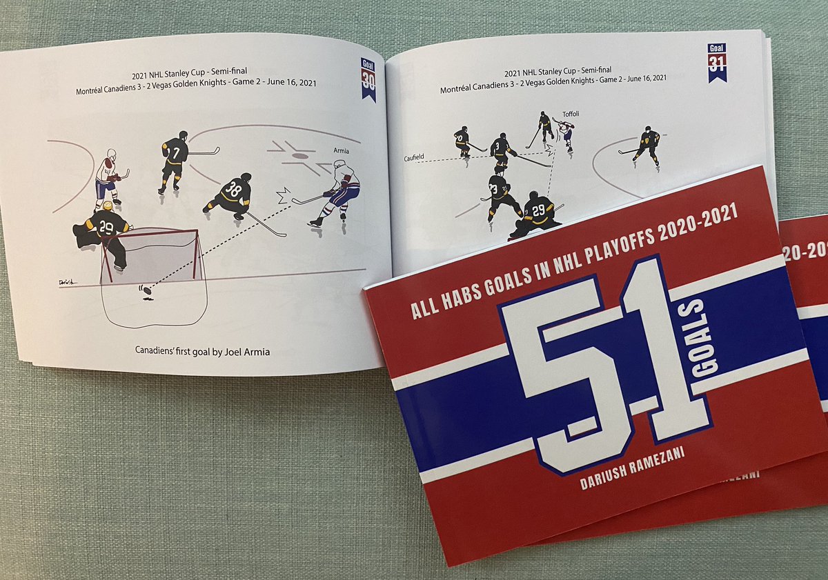 dariushcomics's tweet photo. 5️⃣1️⃣Goals: The sketches of all #Canadiens goals in #NHL 2020-2021 Playoff games. Now it’s available on Amazon: Goals: https://t.co/nHTTjMCW8H
#GoHabsGo #sportsart #gifts #hockey https://t.co/5HqAY3Y2FA